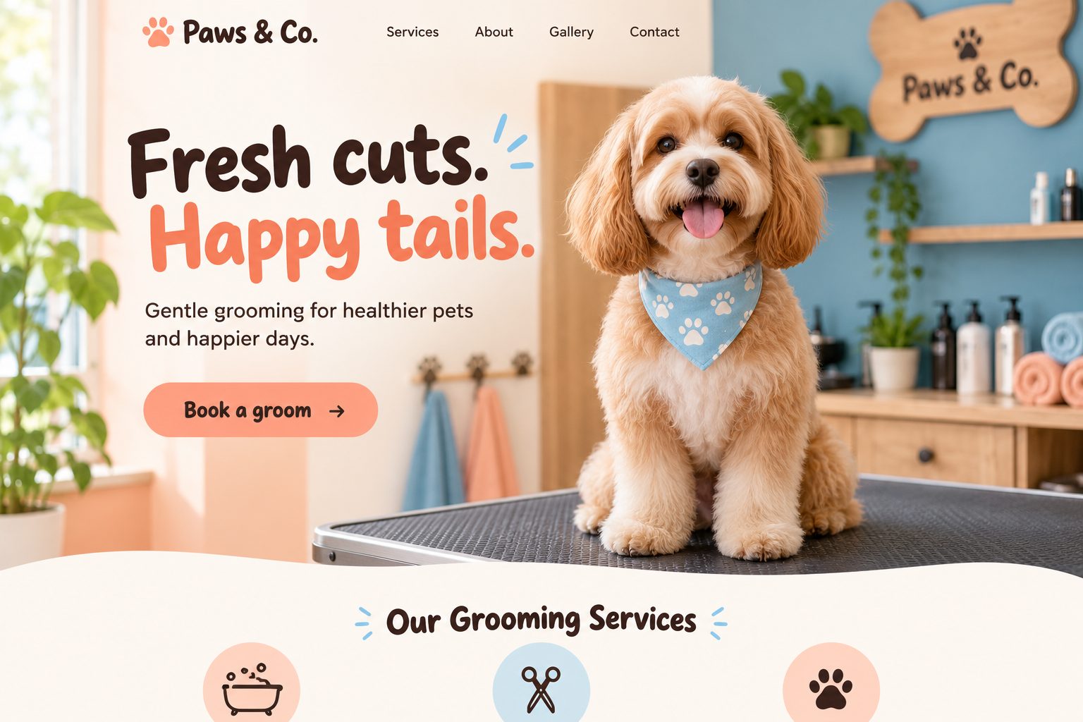 Paws & Co. home page